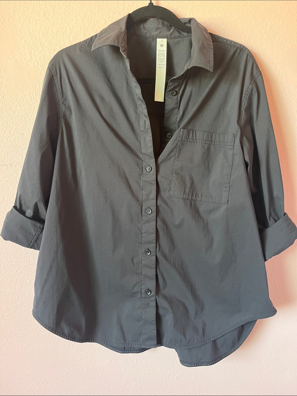 lululemon athletica Black Button-Down Shirt
